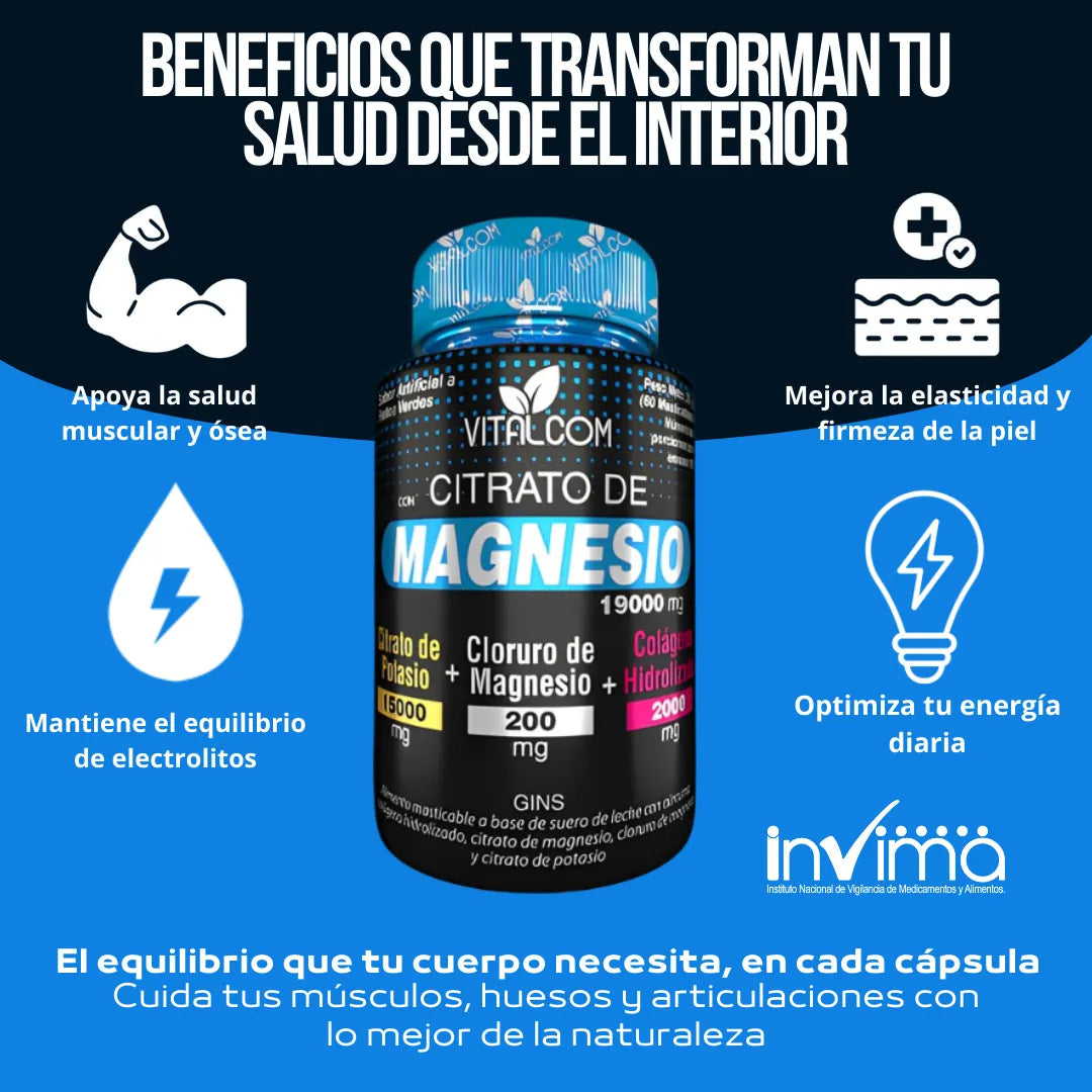 GINS CITRATO DE MAGNESIO - 60 MASTICABLES