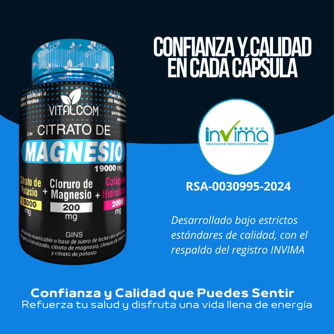 GINS CITRATO DE MAGNESIO - 60 MASTICABLES